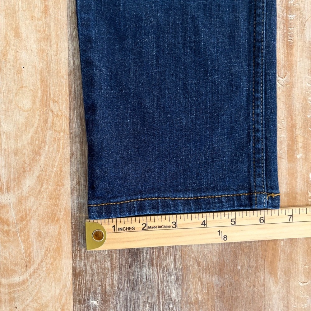 Levis 524 Too Superlow Jeans Womens 11S Dark Wash Slim Straight Denim W30 Y2K - Picture 10 of 10
